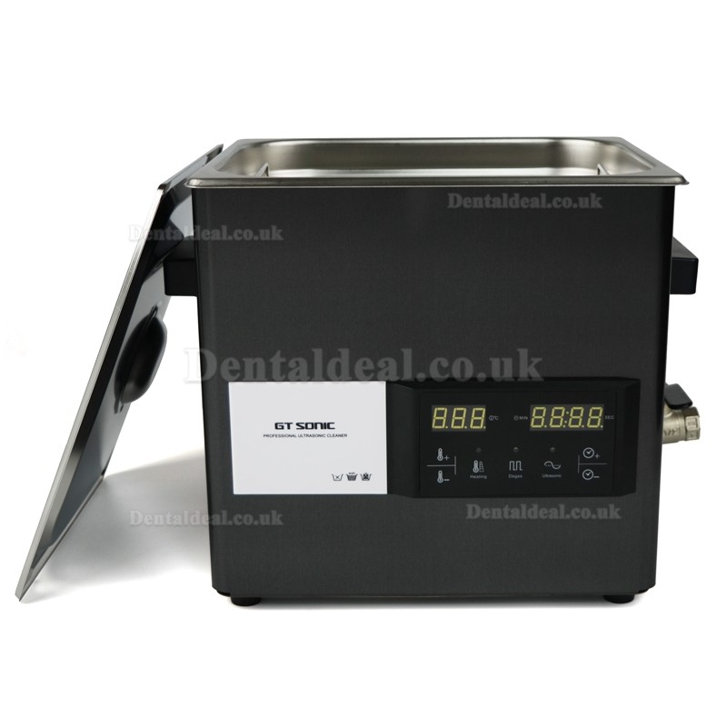 GT SONIC S-Series 2-9L Touch Panel Ultrasonic Cleaner with Heater 50-200W Stainless Steel